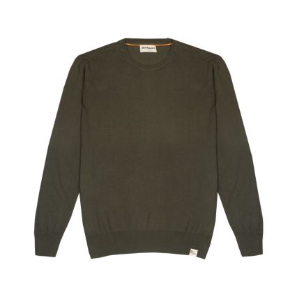 MAGLIA GIROCOLLO IN COTONE LEGGERO RU534 MILITARE