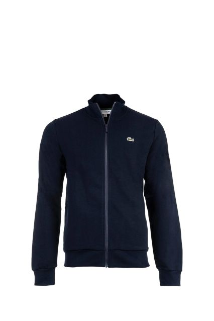 FELPA UOMO LACOSTE CON ZIP TRACKTOP NAVY BLUE 