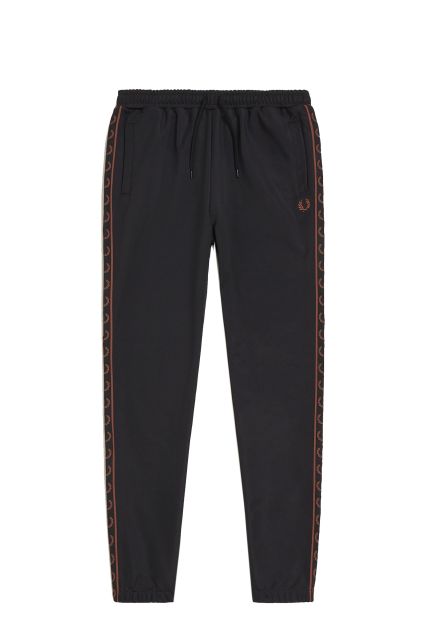 TUTA UOMO FRED PERRY BLACK/WHISKYBRWN