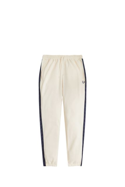 PANTALONE TUTA UOMO FRED PERRY ECRU/TENNIS BLUE