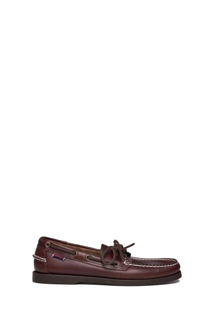DOCKSIDES PORTLAND WAXED DK BROWN/GUM-930
