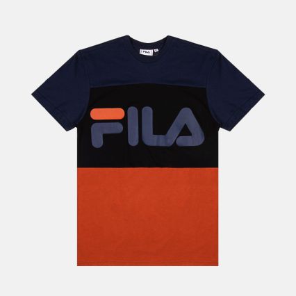 T-SHIRT COLOR BLOCK 681244 CINN/IRIS/BLACK